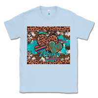 Dusty Blue hearts mama Classic Tee - Artiststas