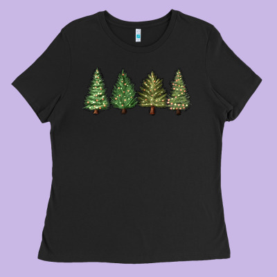 Ladies Tee christmas trees