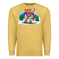 Antique Gold fleece navidad alpaca mountains Premium Sweatshirt - LillyAllenDesigns