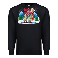 Black fleece navidad alpaca mountains Premium Sweatshirt - LillyAllenDesigns