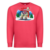 Cardinal fleece navidad alpaca mountains Premium Sweatshirt - LillyAllenDesigns