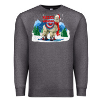 Charcoal Heather fleece navidad alpaca mountains Premium Sweatshirt - LillyAllenDesigns