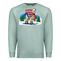 Seafoam fleece navidad alpaca mountains Premium Sweatshirt - LillyAllenDesigns
