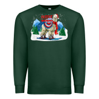 Sports Green fleece navidad alpaca mountains Premium Sweatshirt - LillyAllenDesigns