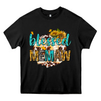 Black blessed memaw with sunflowers Heavy Core Tee - texasbilliewilder