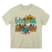 Mossy blessed memaw with sunflowers Heavy Core Tee - texasbilliewilder