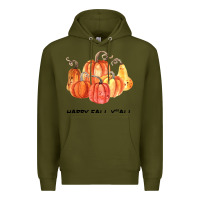 Army Green Happy Fall Y all Premium Hoodie - Bettercallsaul