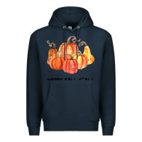 Navy Happy Fall Y all Premium Hoodie - Bettercallsaul