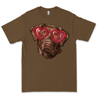 Cacao labrador retriever with love glass Premium Tee - RanaPortraitStore