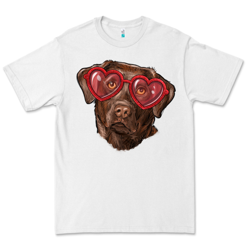 Labrador Retriever With Love Glass Premium Tee by RanaPortraitStore | Teevron