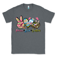 Charcoal Heather Peace love Easter Classic Tee - LillyAllenDesigns