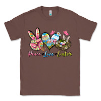 Chestnut Peace love Easter Classic Tee - LillyAllenDesigns