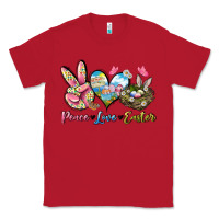 Red Peace love Easter Classic Tee - LillyAllenDesigns