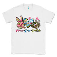 White Peace love Easter Classic Tee - LillyAllenDesigns