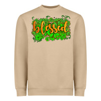 Mushroom blessed with  shamrocks Heavyweight Sweatshirt - AdoDesignShop