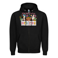 Black happy easter heifers Zipper Hoodie - MaliasSmallBusiness