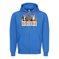True Royal happy easter heifers Zipper Hoodie - MaliasSmallBusiness