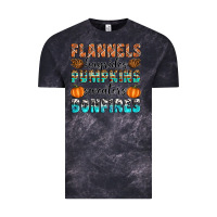Cloud Black Flannels Hayrides Pumpkins Sweaters Bonfires Vintage Tee - Artiststas