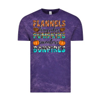 Cloud Purple Flannels Hayrides Pumpkins Sweaters Bonfires Vintage Tee - Artiststas