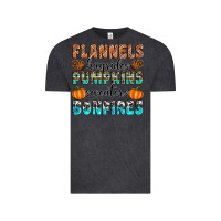 Vintage Black Flannels Hayrides Pumpkins Sweaters Bonfires Vintage Tee - Artiststas
