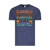 Vintage Denim Flannels Hayrides Pumpkins Sweaters Bonfires Vintage Tee - Artiststas