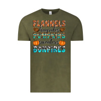 Vintage Olive Flannels Hayrides Pumpkins Sweaters Bonfires Vintage Tee - Artiststas
