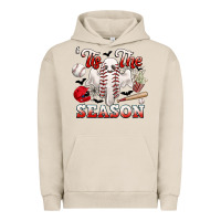 Pigment French Oak tis the season baseball halloween Urban Hoodie - CowGirlArtShop