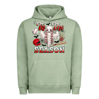 Pigment Oil Green tis the season baseball halloween Urban Hoodie - CowGirlArtShop