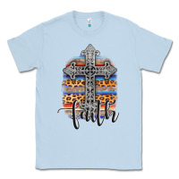 Dusty Blue western faith Classic Tee - AdoDesignShop