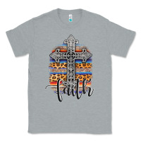 Heather Grey western faith Classic Tee - AdoDesignShop