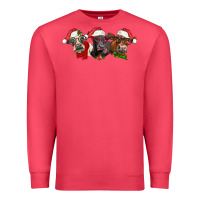 Cardinal christmas heifers Premium Sweatshirt - LillyAllenDesigns