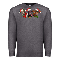 Charcoal Heather christmas heifers Premium Sweatshirt - LillyAllenDesigns