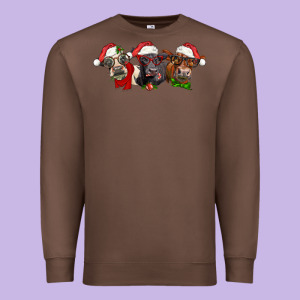 Christmas Heifers Premium Sweatshirt Designed By Lillyallendesigns