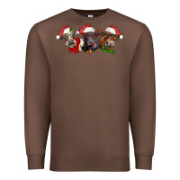 Chestnut christmas heifers Premium Sweatshirt - LillyAllenDesigns