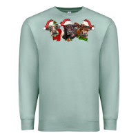 Seafoam christmas heifers Premium Sweatshirt - LillyAllenDesigns