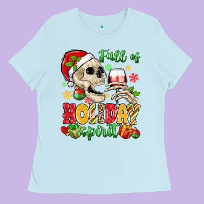 Ladies Tee full of holiday spirit