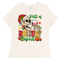Bone full of holiday spirit Ladies Tee - MaliasSmallBusiness