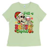 Matcha full of holiday spirit Ladies Tee - MaliasSmallBusiness