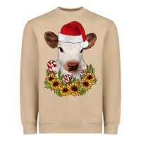 Mushroom calf sunflower christmas Heavyweight Sweatshirt - JahusDesignShop