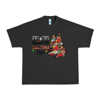 Pigment Black rocking around the christmas tree Urban Heavy Tee - JahusDesignShop