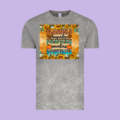 Flannes Hayrides Sweaters Bonfires Vintage Tee Designed By Artiststas