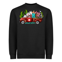 Black rca nurse truck with cactus Heavyweight Sweatshirt - AdoDesignShop