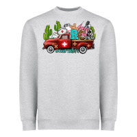 Heather Grey rca nurse truck with cactus Heavyweight Sweatshirt - AdoDesignShop
