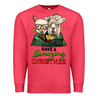 Cardinal have a llamazing christmas alpaca head Premium Sweatshirt - LillyAllenDesigns