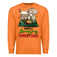 Carrot have a llamazing christmas alpaca head Premium Sweatshirt - LillyAllenDesigns