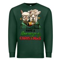 Sports Green have a llamazing christmas alpaca head Premium Sweatshirt - LillyAllenDesigns