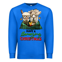 True Royal have a llamazing christmas alpaca head Premium Sweatshirt - LillyAllenDesigns