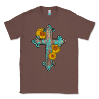 Chestnut turquoise sunflower cross Classic Tee - AdoDesignShop