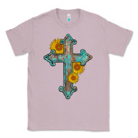 Lilac turquoise sunflower cross Classic Tee - AdoDesignShop