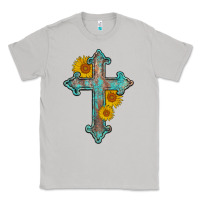 Moon Dust turquoise sunflower cross Classic Tee - AdoDesignShop